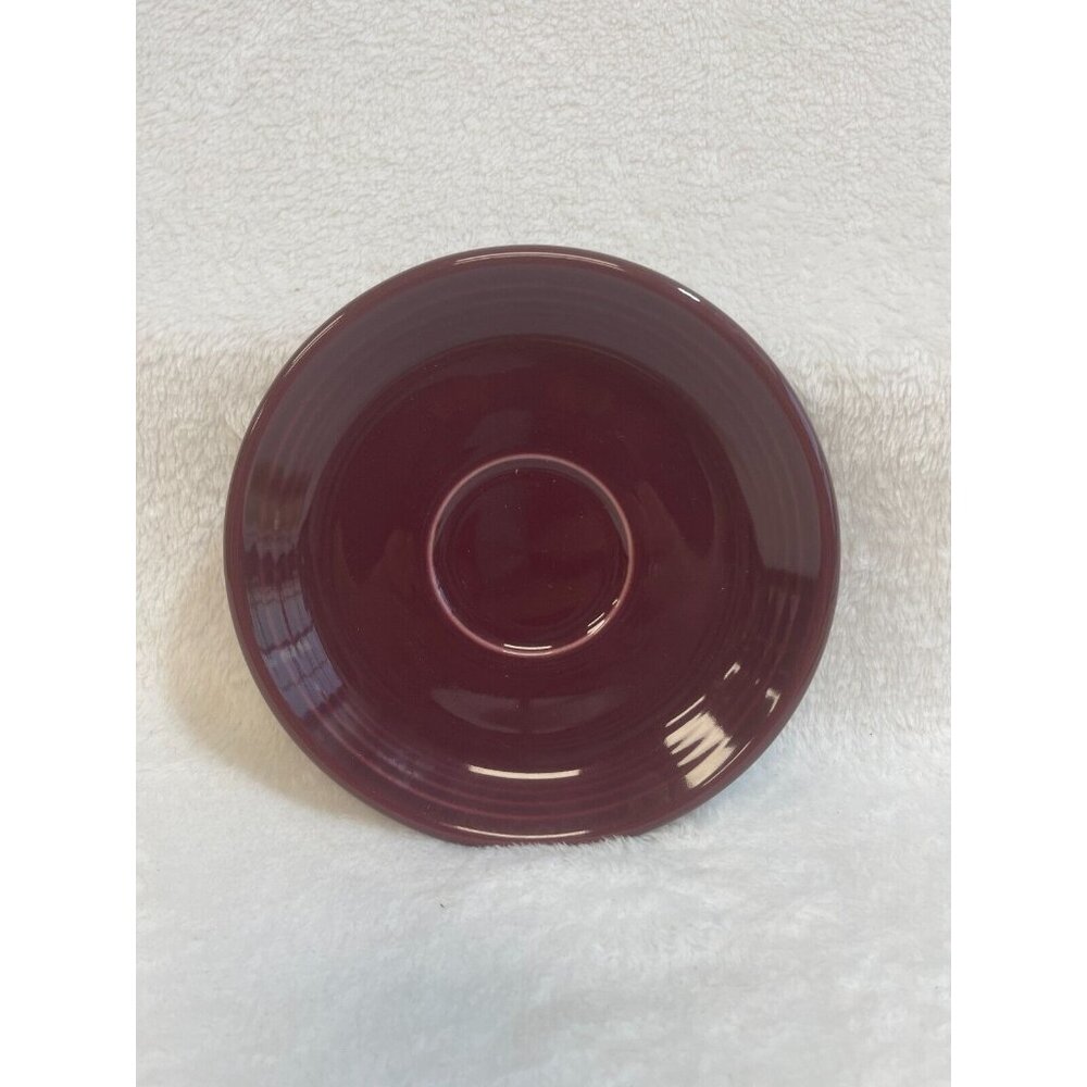 Homer Laughlin China Co Fiestaware Claret Burgundy Saucer Only Round Lead Free